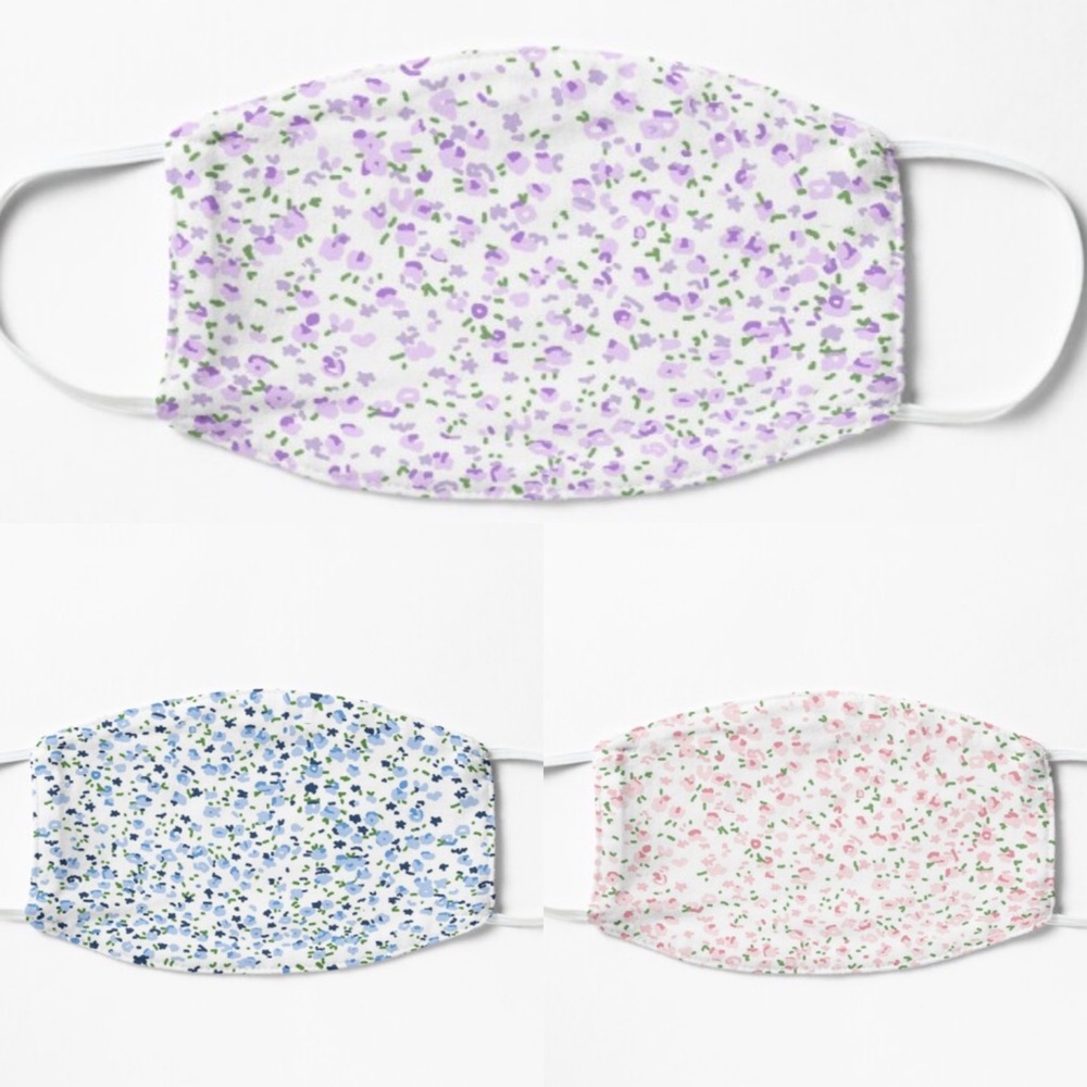 Floral print face mask/covering